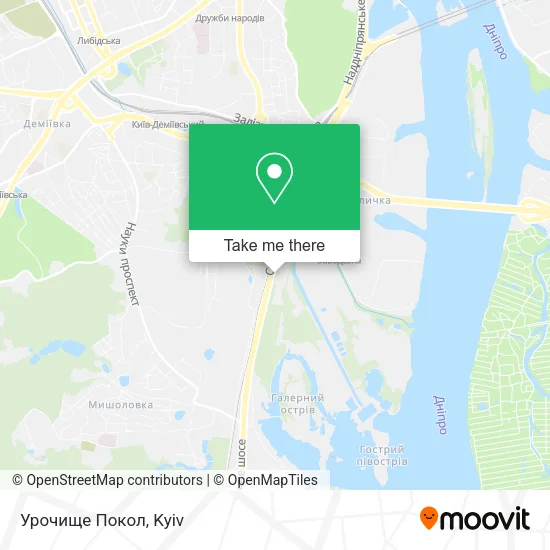 Карта Урочище Покол