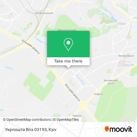 Укрпошта Впз 03193 map