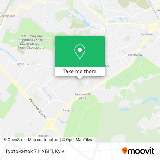 Гуртожиток 7 НУБІП map