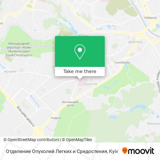 Отделение Опухолей Легких и Средостения map