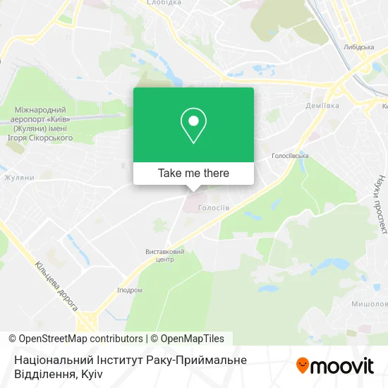 Карта Національний Інститут Раку-Приймальне Відділення
