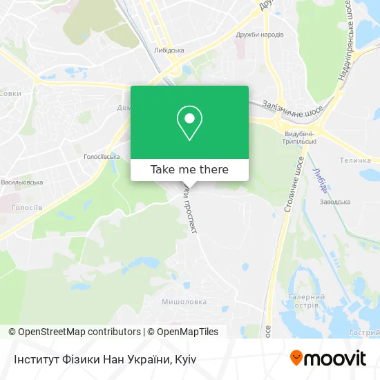 Інститут Фізики Нан України map