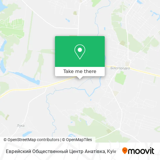 Еврейский Общественный Центр Анатівка map