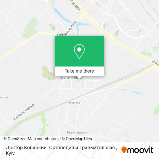 Карта Доктор Копацкий. Ортопедия и Травматология.