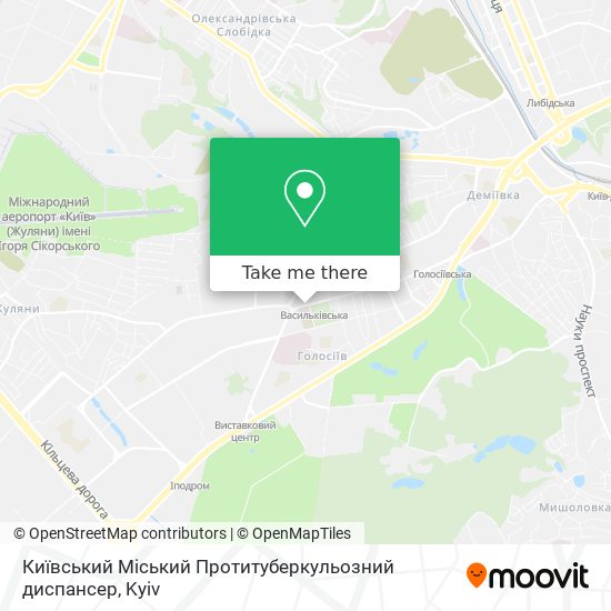 Київський Міський Протитуберкульозний диспансер map