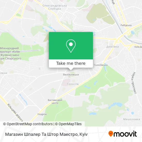 Карта Магазин Шпалер Та Штор Маестро