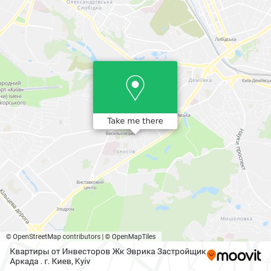 Карта Квартиры от Инвесторов Жк Эврика Застройщик Аркада . г. Киев