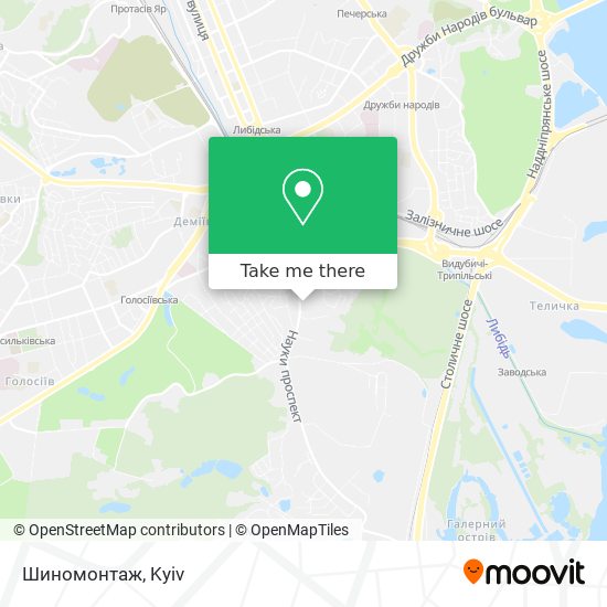Шиномонтаж map