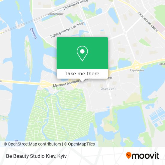 Be Beauty Studio Kiev map