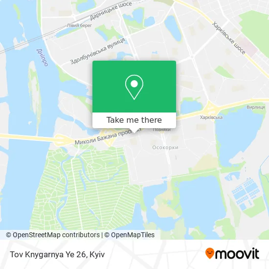 Карта Tov Knygarnya Ye 26