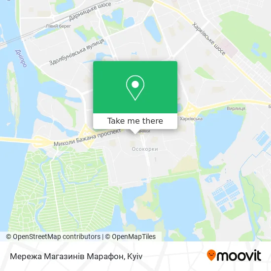 Карта Мережа Магазинів Марафон