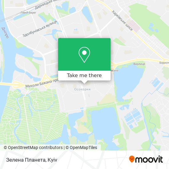 Карта Зелена Планета