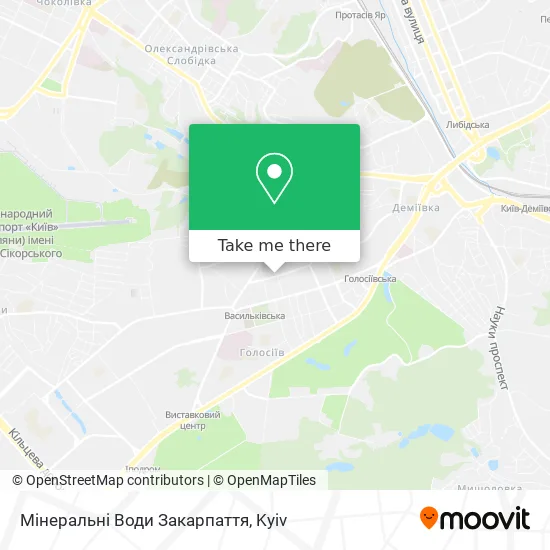 Мінеральні Води Закарпаття map
