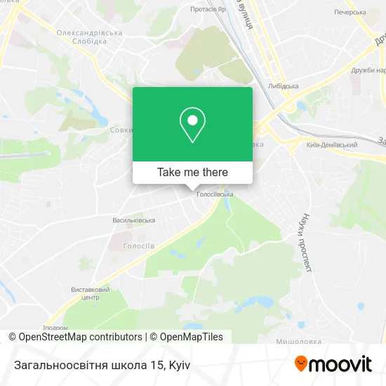 Карта Загальноосвітня школа 15