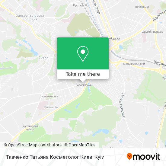 Ткаченко Татьяна Косметолог Киев map