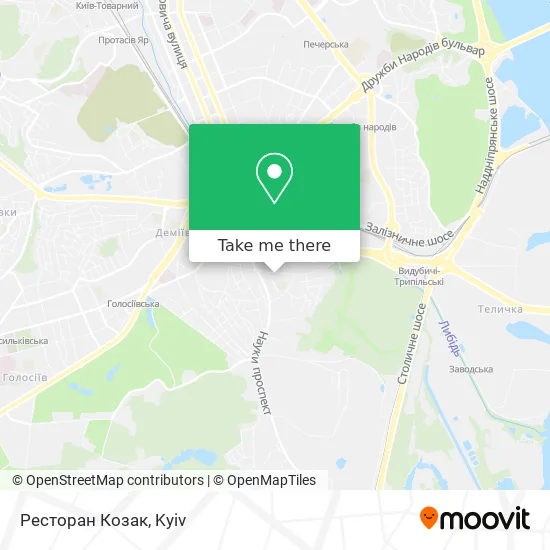 Карта Ресторан Козак