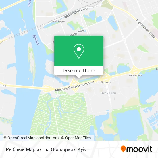 Рыбный Маркет на Осокорках map