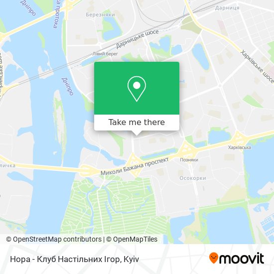 Нора - Клуб Настільних Ігор map