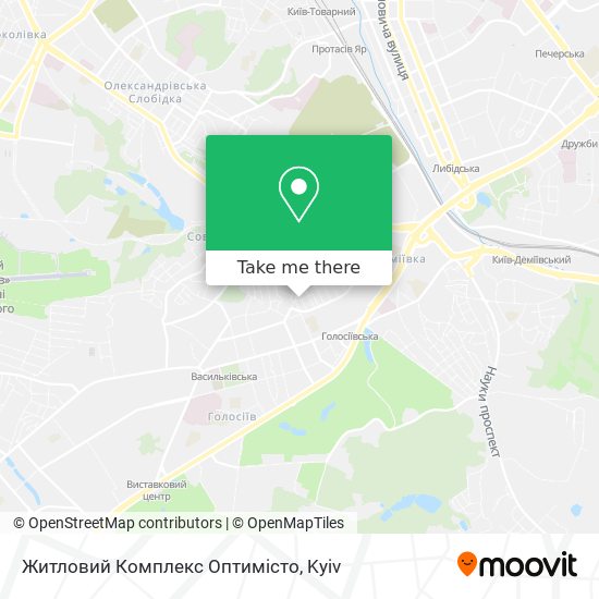 Житловий Комплекс Оптимісто map