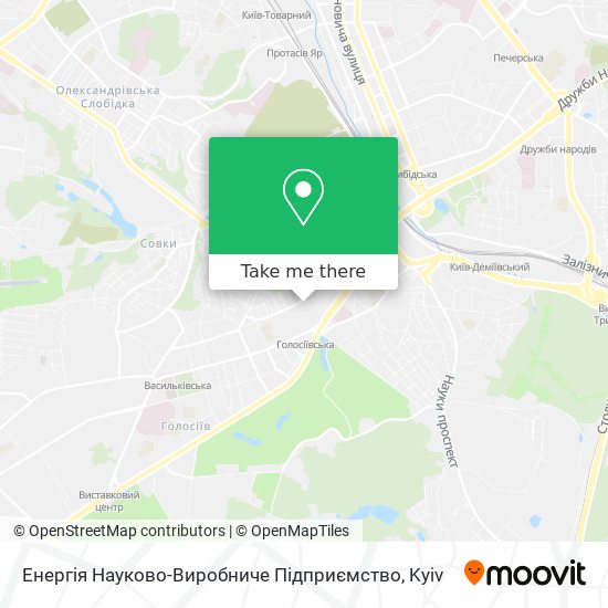 Енергія Науково-Виробниче Підприємство map