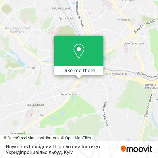 Науково-Дослідний І Проектний Інститут Укрндіпроцивільсільбуд map