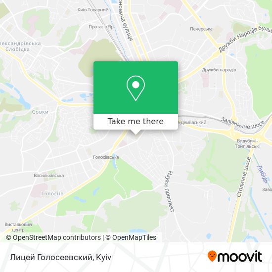 Лицей Голосеевский map