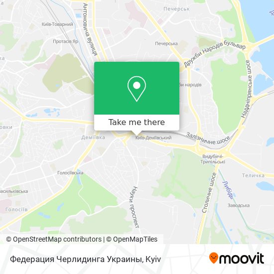 Карта Федерация Черлидинга Украины