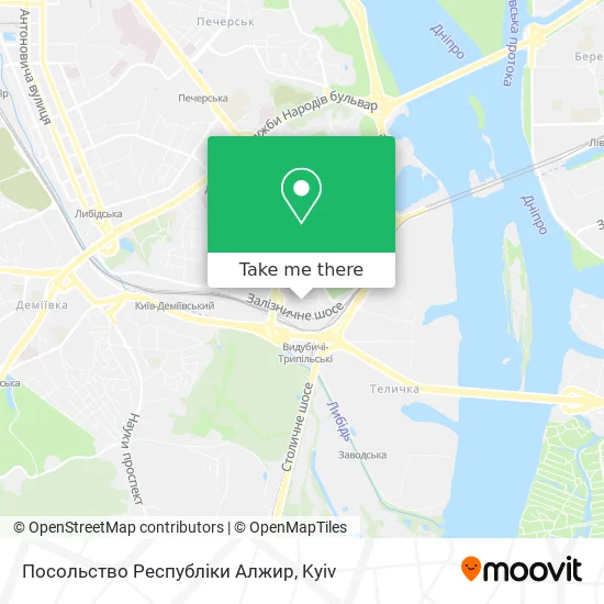 Посольство Республіки Алжир map