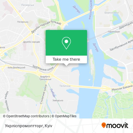Карта Укрліспромоптторг