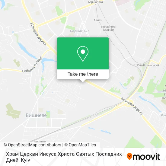 Карта Храм Церкви Иисуса Христа Святых Последних Дней