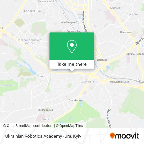 Карта Ukrainian Robotics Academy -Ura