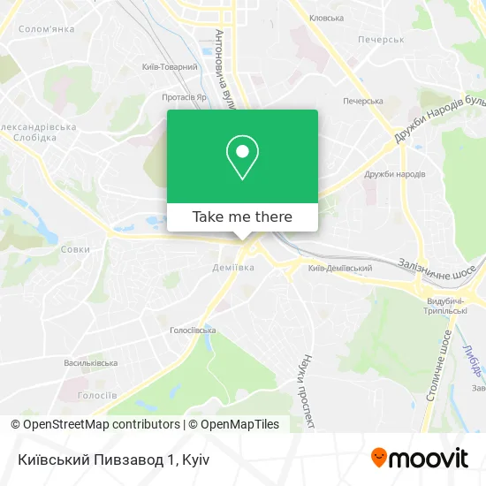 Карта Київський Пивзавод 1