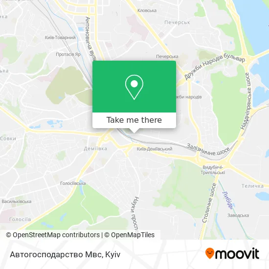 Карта Автогосподарство Мвс