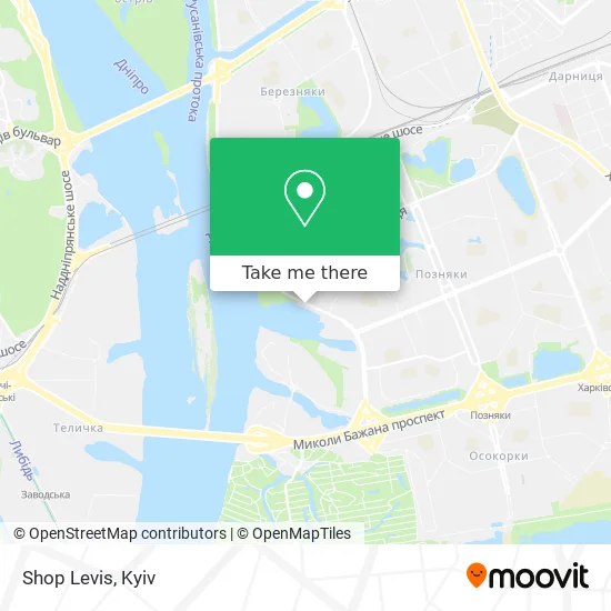 Карта Shop Levis