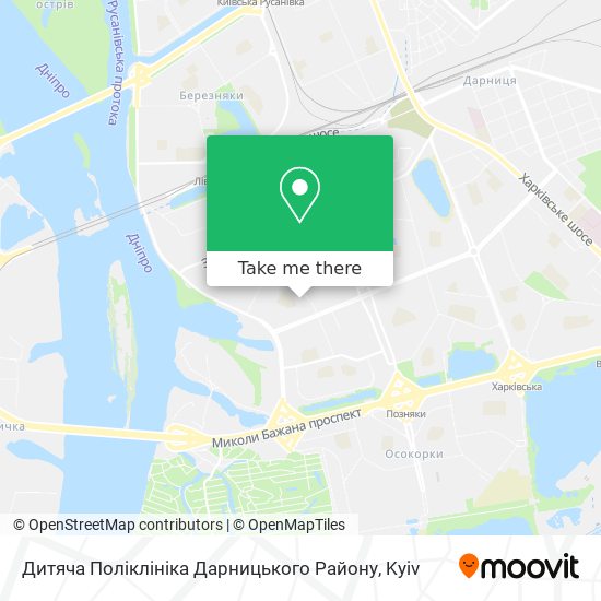 Карта Дитяча Поліклініка Дарницького Району