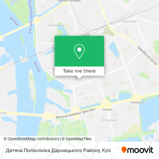Дитяча Поліклініка Дарницького Району map