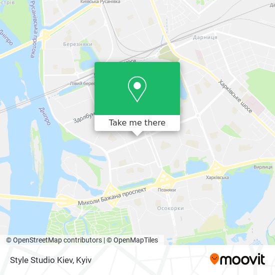 Style Studio Kiev map