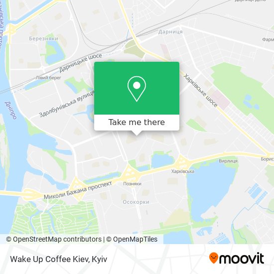 Wake Up Coffee Kiev map