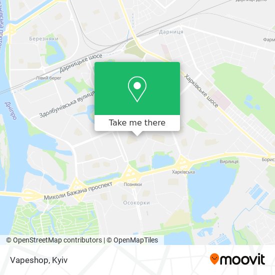 Vapeshop map