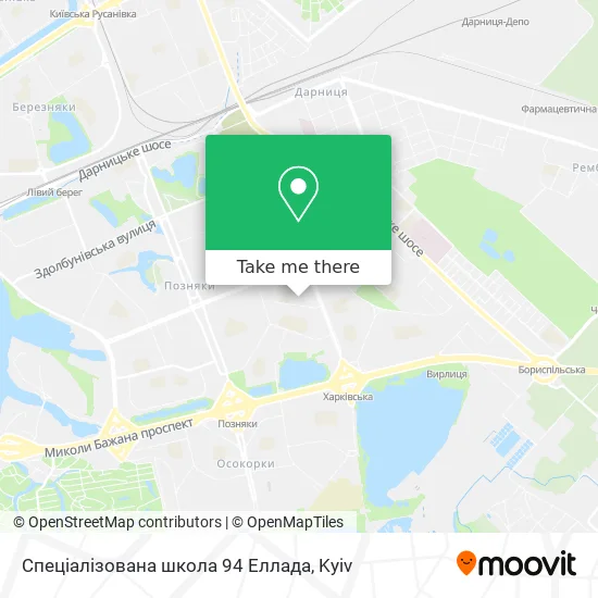 Спеціалізована школа 94 Еллада map