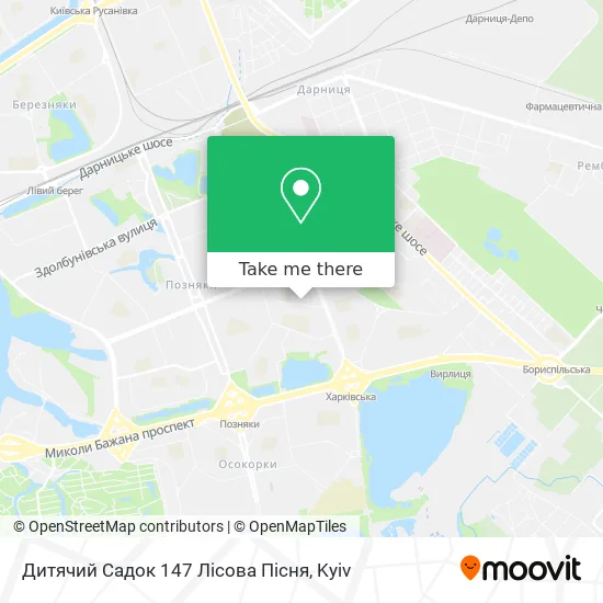 Дитячий Садок 147 Лісова Пісня map