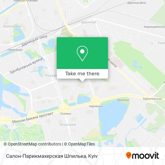 Карта Салон-Парикмахерская Шпилька