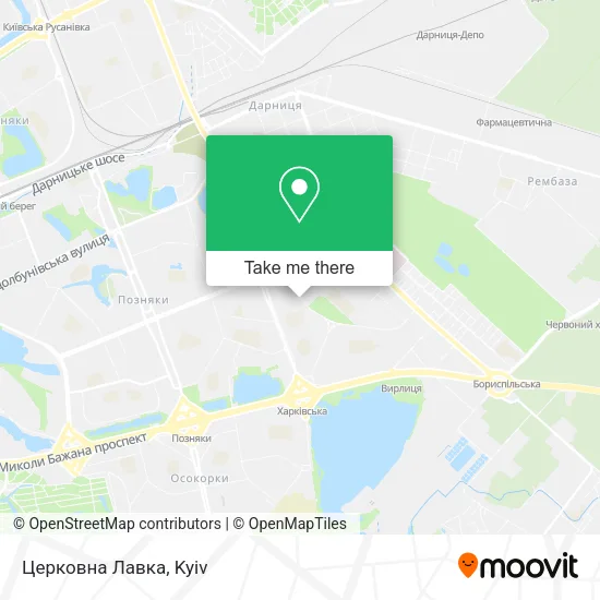 Карта Церковна Лавка
