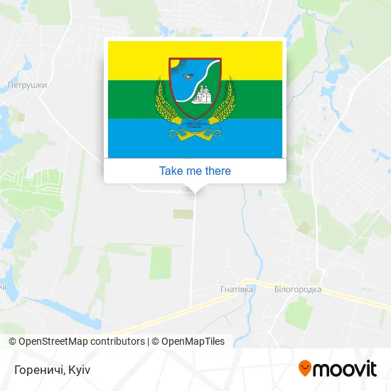 Гореничі map
