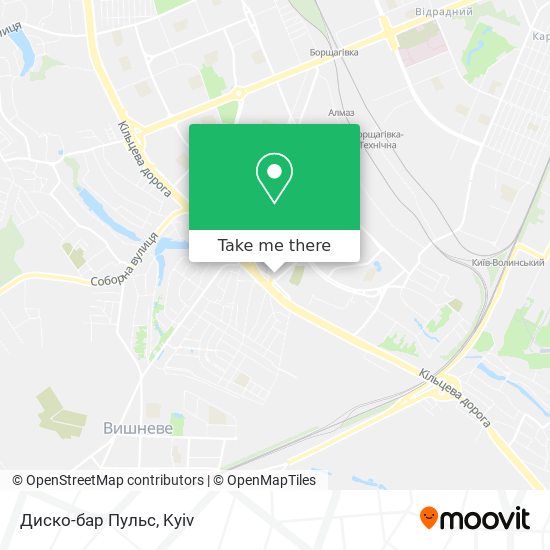 Карта Диско-бар Пульс