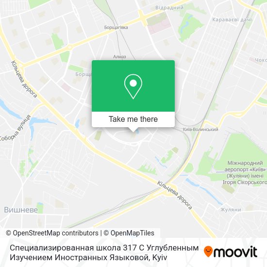 Карта Специализированная школа 317 С Углубленным Изучением Иностранных Языковой