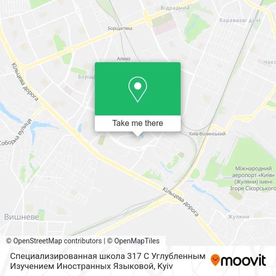 Карта Специализированная школа 317 С Углубленным Изучением Иностранных Языковой