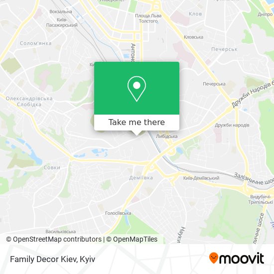 Family Decor Kiev map