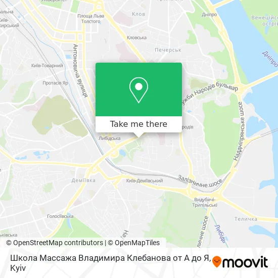 Карта Школа Массажа Владимира Клебанова от А до Я