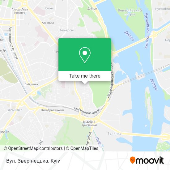 Карта Вул. Зверінецька